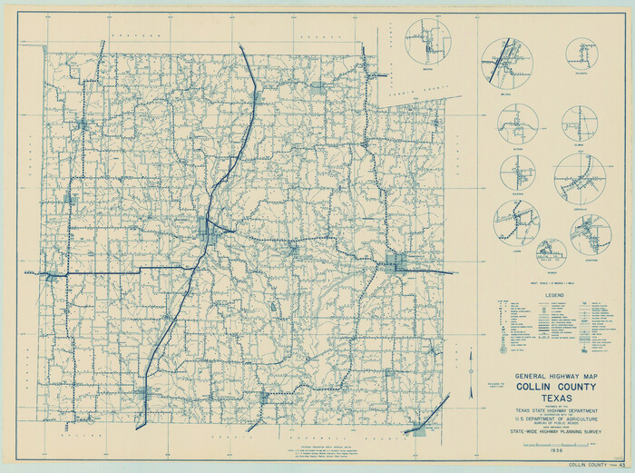 79052, General Highway Map, Collin County, Texas, Texas State Library and Archives