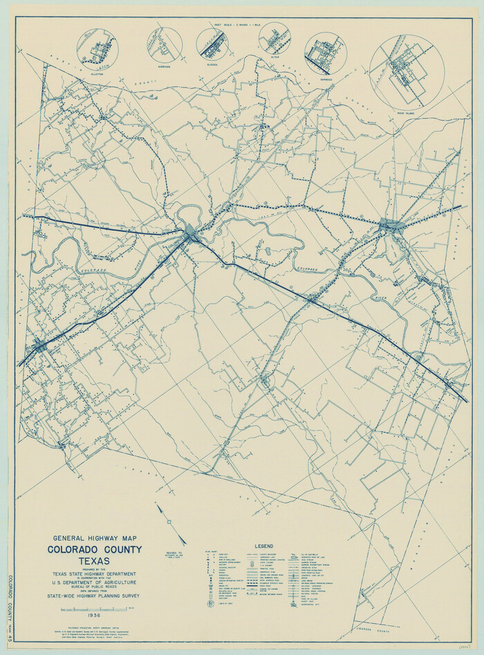 79054, General Highway Map, Colorado County, Texas, Texas State Library and Archives