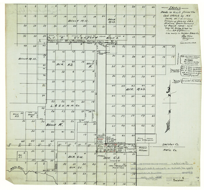 7906, Swisher County Rolled Sketch 5, General Map Collection