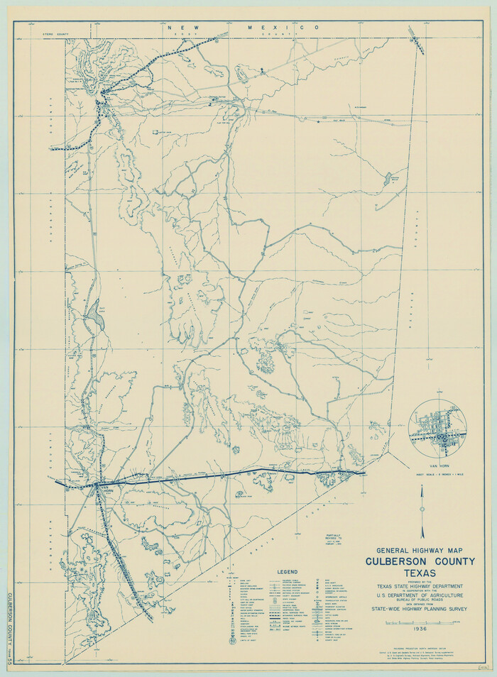 79064, General Highway Map, Culberson County, Texas, Texas State Library and Archives