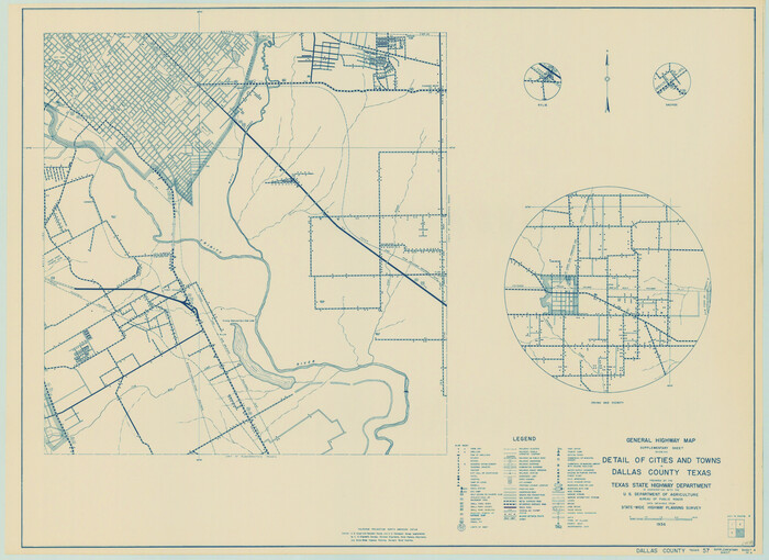 79067, General Highway Map.  Detail of Cities and Towns in Dallas County, Texas [Dallas and vicinity], Texas State Library and Archives