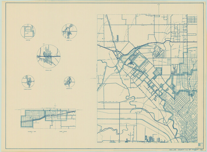 79070, General Highway Map.  Detail of Cities and Towns in Dallas County, Texas [Dallas and vicinity], Texas State Library and Archives