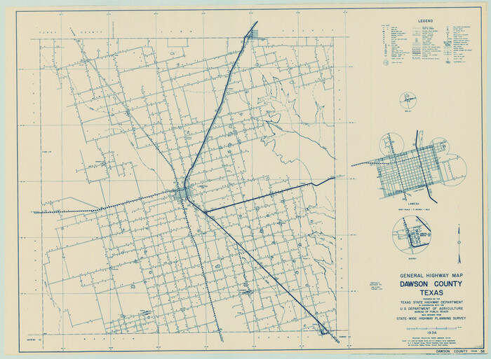 79071, General Highway Map, Dawson County, Texas, Texas State Library and Archives