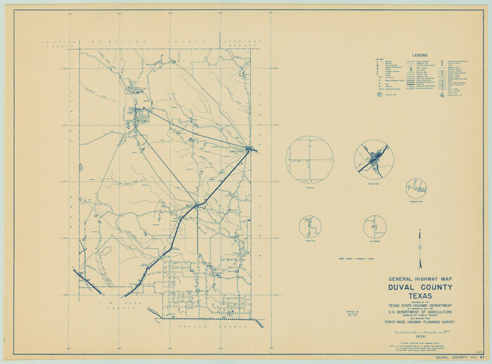 79079, General Highway Map, Duval County, Texas, Texas State Library and Archives