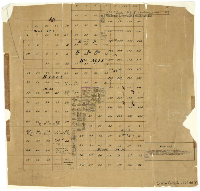 7908, Swisher County Rolled Sketch B, General Map Collection

