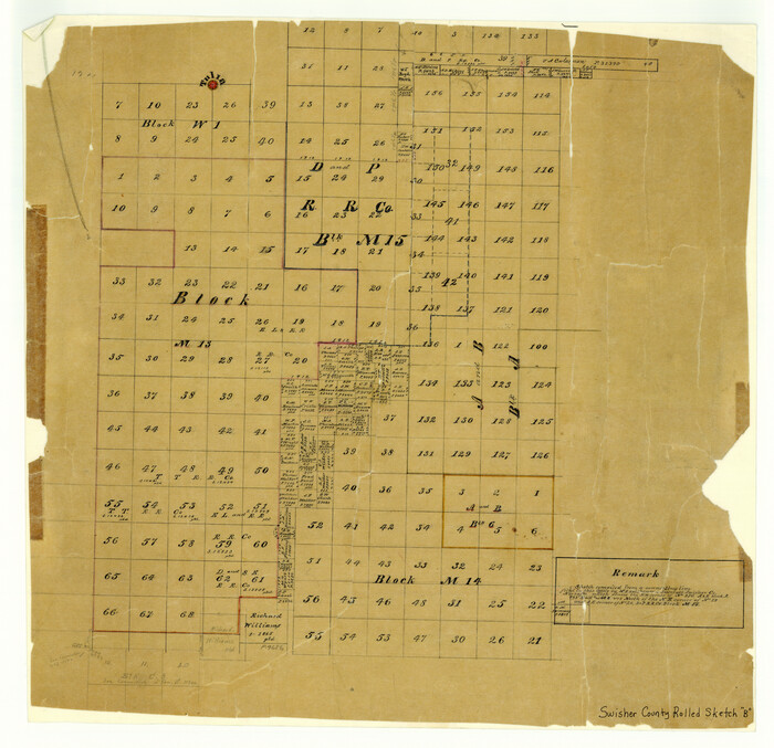 7908, Swisher County Rolled Sketch B, General Map Collection