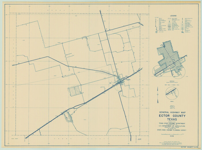 79081, General Highway Map, Ector County, Texas, Texas State Library and Archives