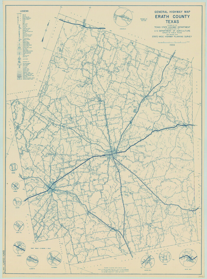 79086, General Highway Map, Erath County, Texas, Texas State Library and Archives