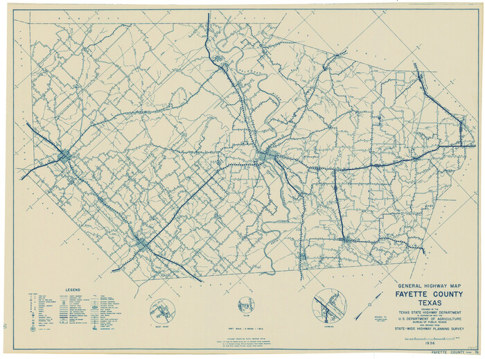 79089, General Highway Map, Fayette County, Texas, Texas State Library and Archives