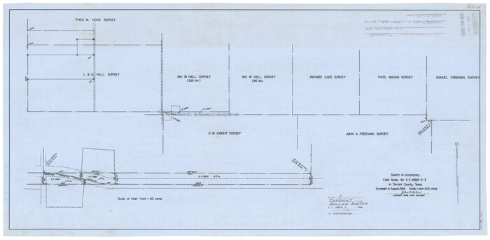 7909, Tarrant County Rolled Sketch 1, General Map Collection
