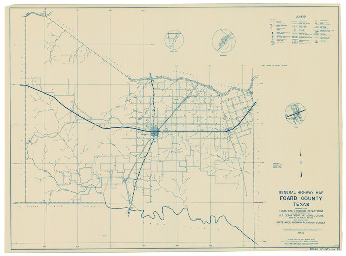 79092, General Highway Map, Foard County, Texas, Texas State Library and Archives