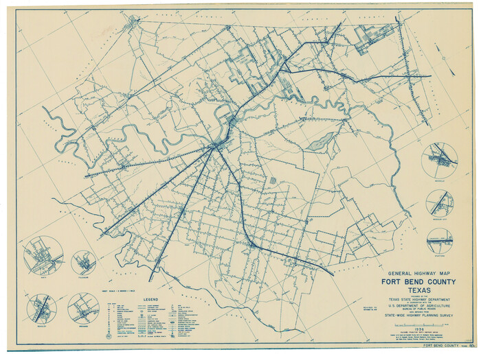 79093, General Highway Map, Fort Bend County, Texas, Texas State Library and Archives