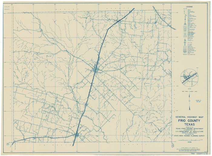 79095, General Highway Map, Frio County, Texas, Texas State Library and Archives