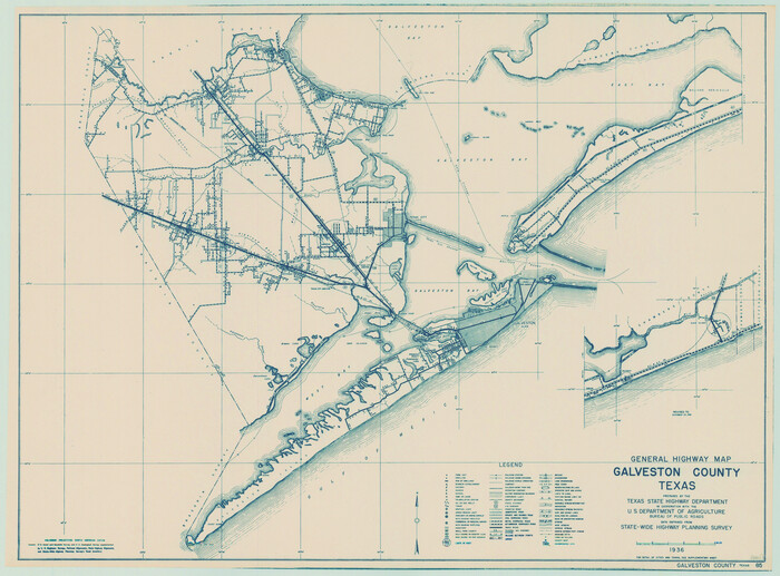 79096, General Highway Map, Galveston County, Texas, Texas State Library and Archives