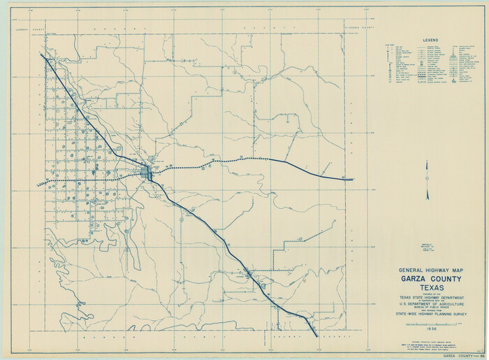 79098, General Highway Map, Garza County, Texas, Texas State Library and Archives
