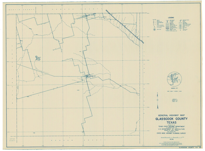 79100, General Highway Map, Glasscock County, Texas, Texas State Library and Archives