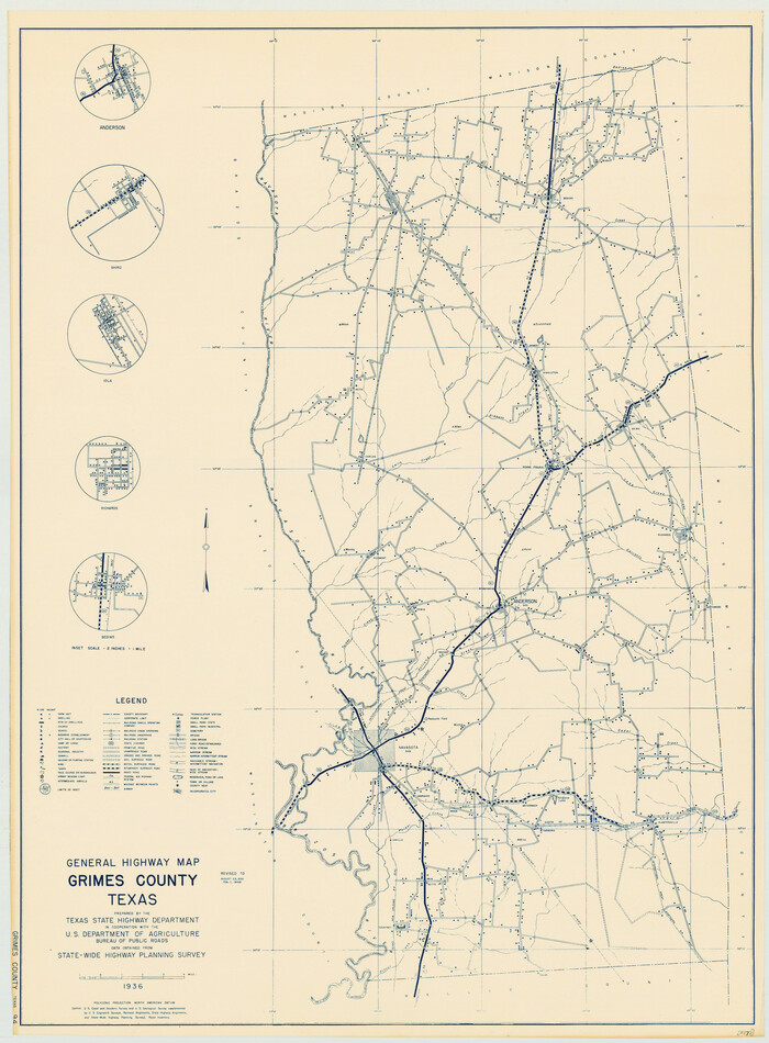 79106, General Highway Map, Grimes County, Texas, Texas State Library and Archives