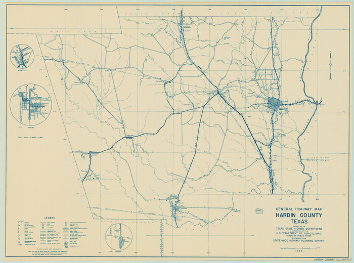 79114, General Highway Map, Hardin County, Texas, Texas State Library and Archives