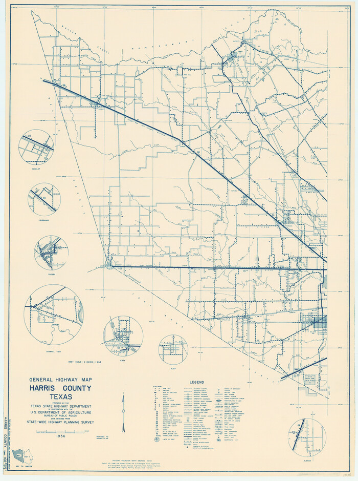 79115, General Highway Map, Harris County, Texas, Texas State Library and Archives