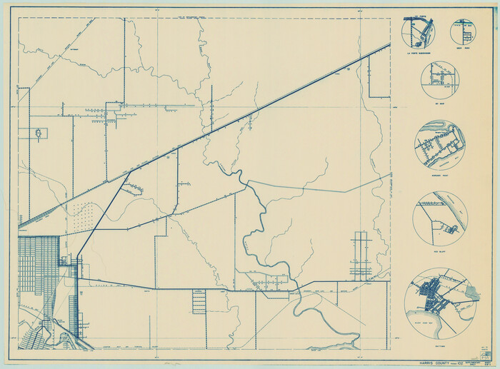 79120, General Highway Map.  Detail of Cities and Towns in Harris County, Texas, Texas State Library and Archives