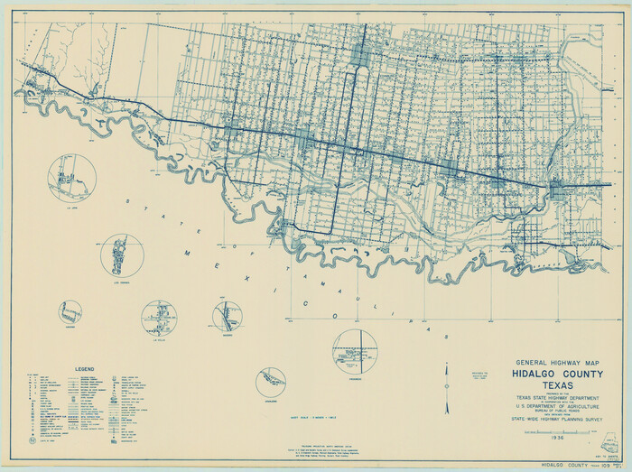 79127, General Highway Map, Hidalgo County, Texas, Texas State Library and Archives