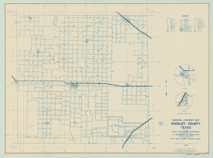 79130, General Highway Map, Hockley County, Texas, Texas State Library and Archives