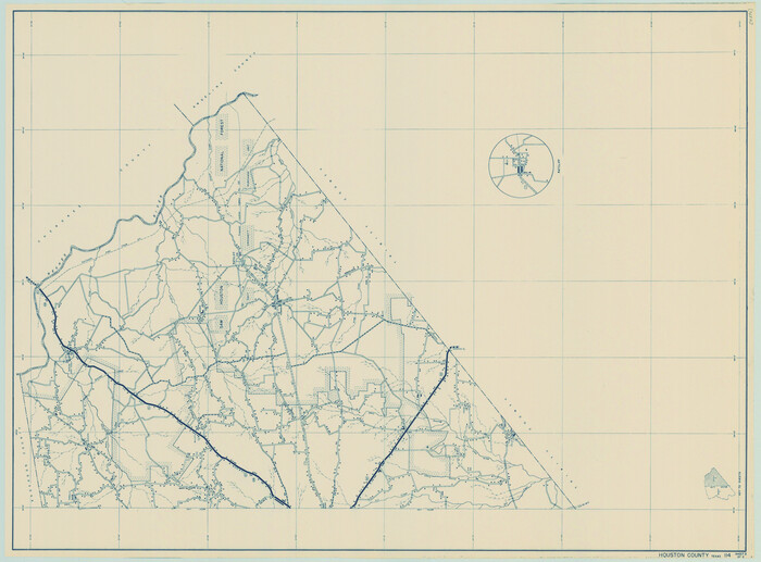 79133, General Highway Map, Houston County, Texas, Texas State Library and Archives