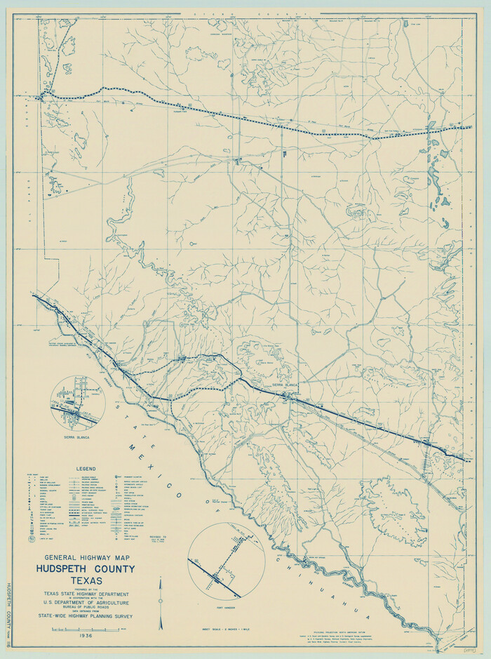 79135, General Highway Map, Hudspeth County, Texas, Texas State Library and Archives