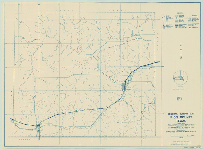 79138, General Highway Map, Irion County, Texas, Texas State Library and Archives