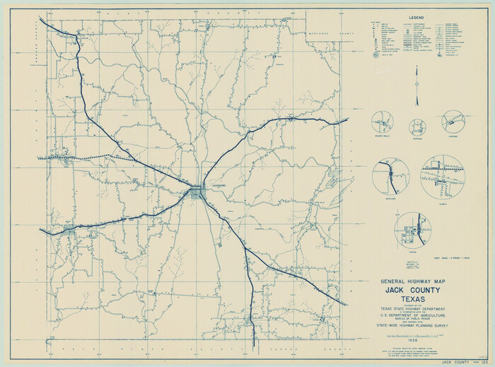 79139, General Highway Map, Jack County, Texas, Texas State Library and Archives