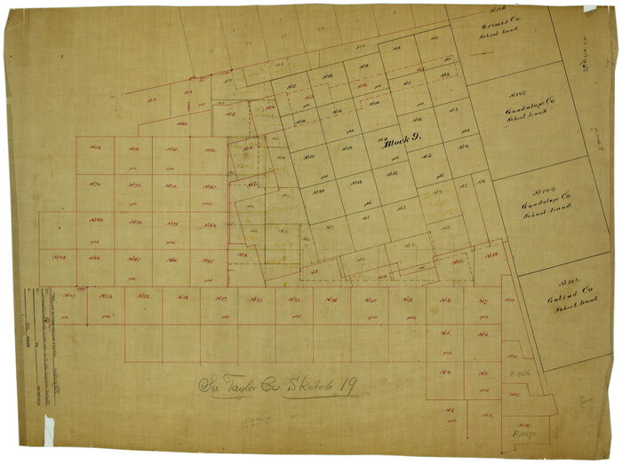 7914, Taylor County Rolled Sketch 20, General Map Collection