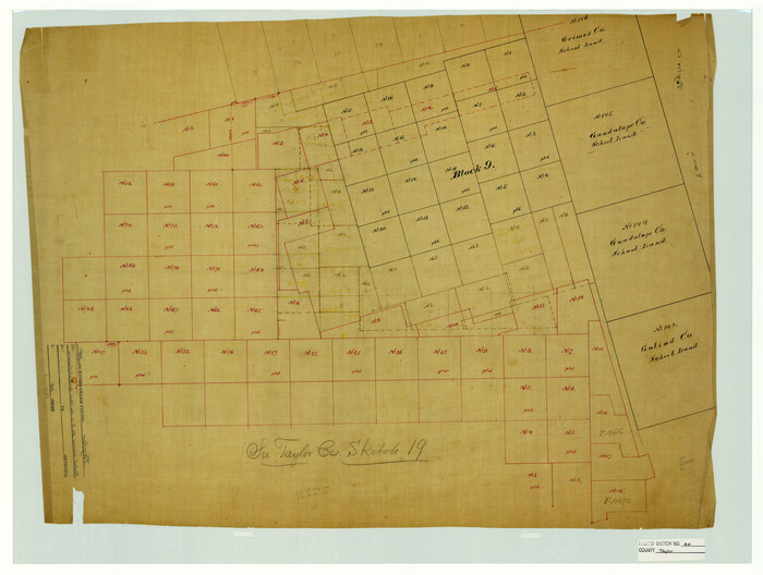 7914, Taylor County Rolled Sketch 20, General Map Collection