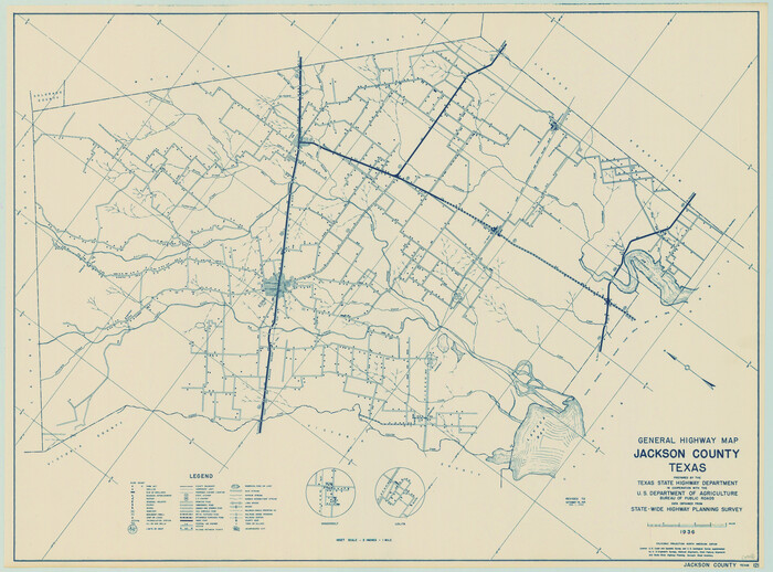79140, General Highway Map, Jackson County, Texas, Texas State Library and Archives
