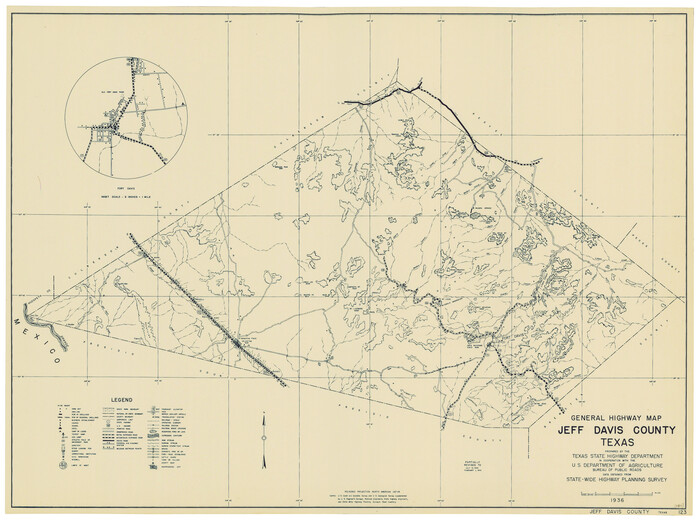 79143, General Highway Map, Jeff Davis County, Texas, Texas State Library and Archives