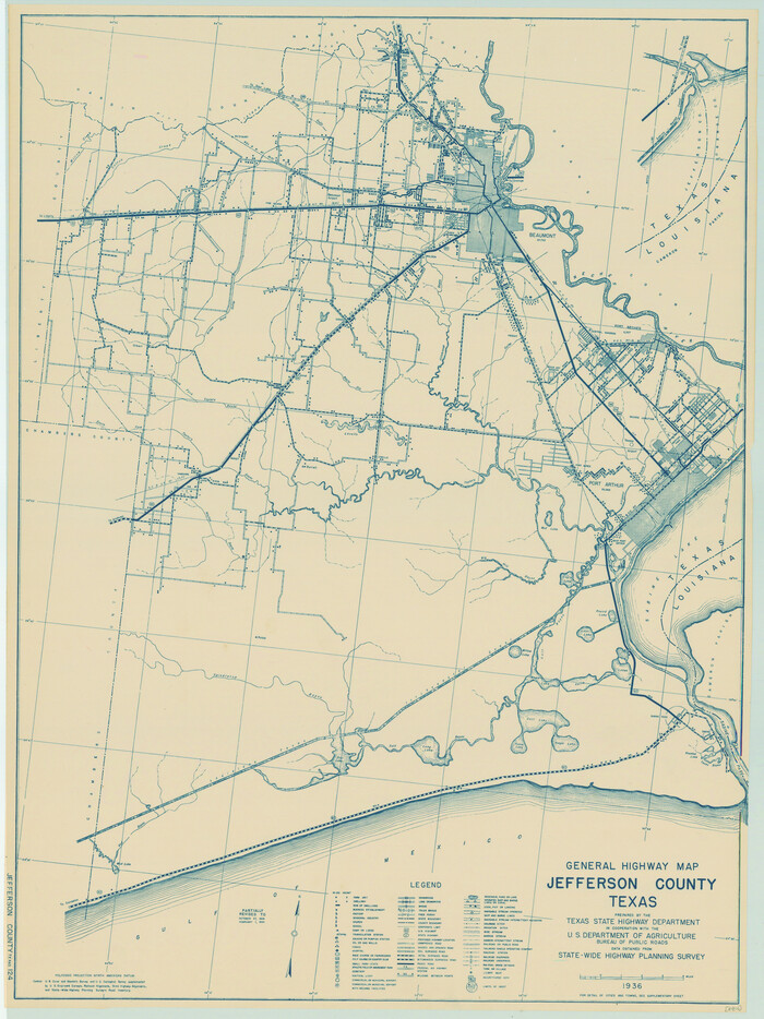 79144, General Highway Map, Jefferson County, Texas, Texas State Library and Archives