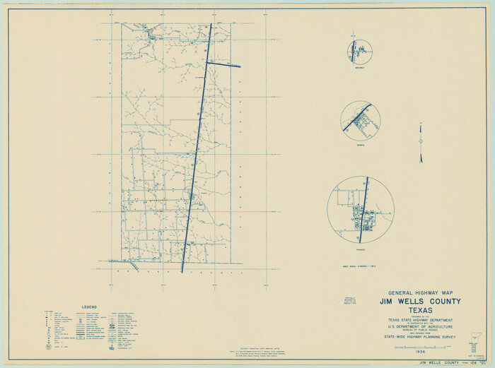 79147, General Highway Map, Jim Wells County, Texas, Texas State Library and Archives