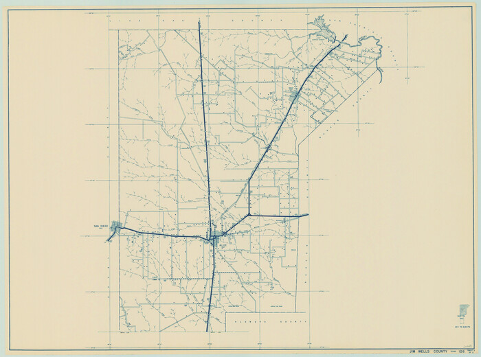 79148, General Highway Map, Jim Wells County, Texas, Texas State Library and Archives