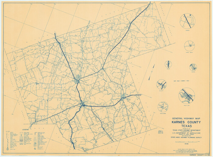 79151, General Highway Map, Karnes County, Texas, Texas State Library and Archives