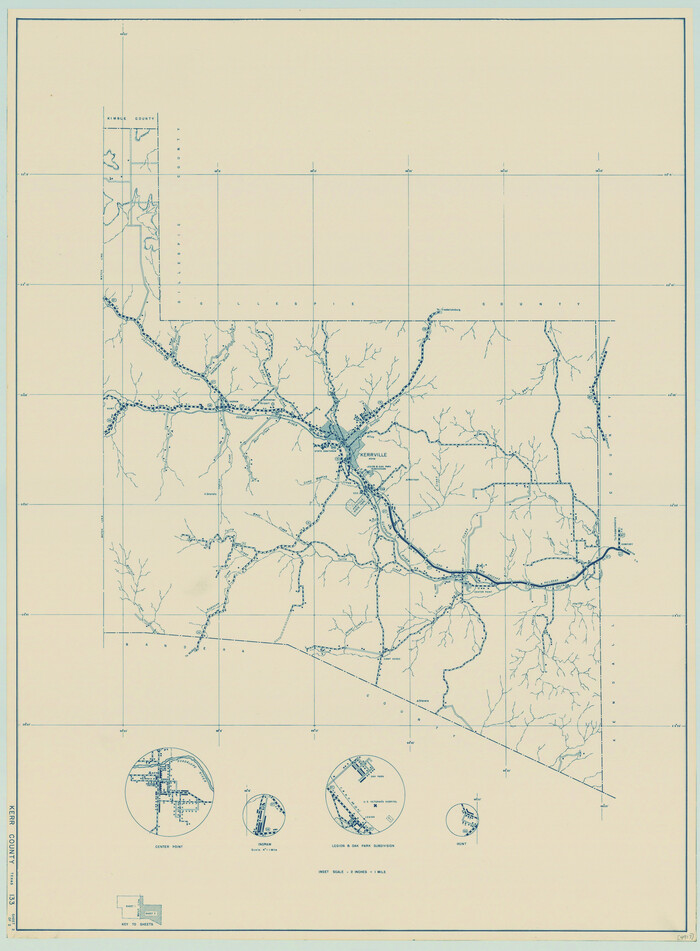 79158, General Highway Map, Kerr County, Texas, Texas State Library and Archives