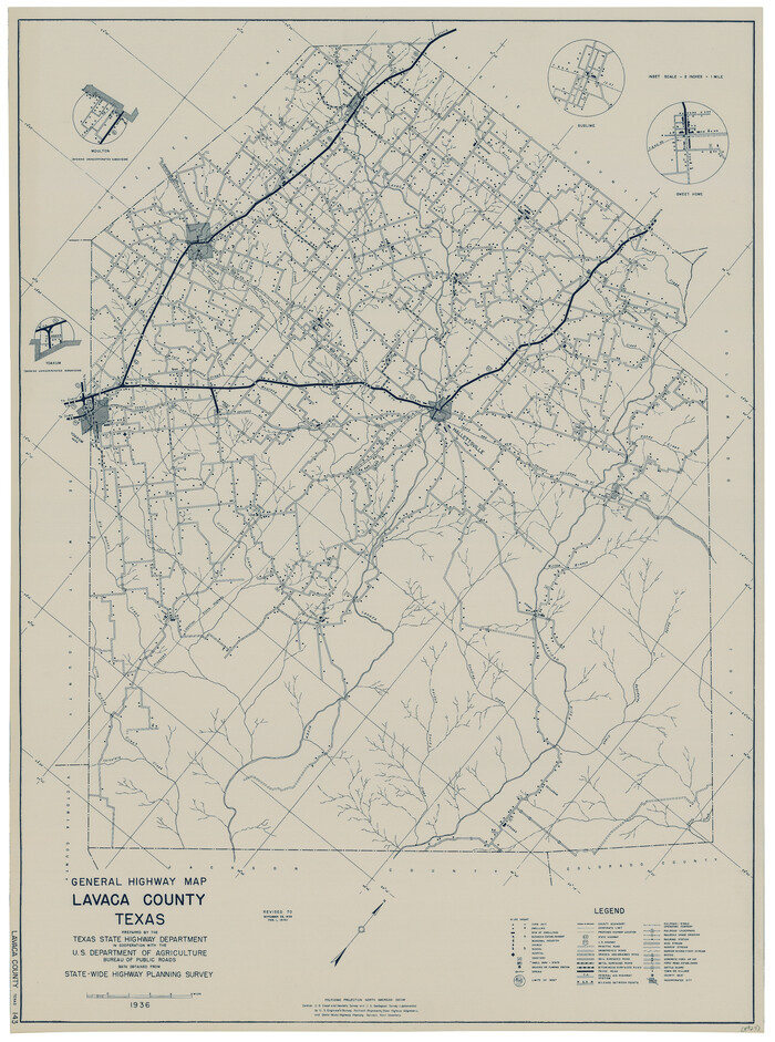79170, General Highway Map, Lavaca County, Texas, Texas State Library and Archives
