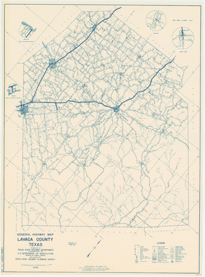 79170, General Highway Map, Lavaca County, Texas, Texas State Library and Archives