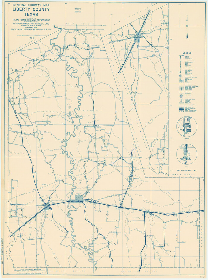 79173, General Highway Map, Liberty County, Texas, Texas State Library and Archives