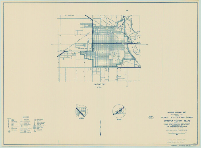 79181, General Highway Map.  Detail of Cities and Towns in Lubbock County, Texas [Lubbock and vicinity], Texas State Library and Archives