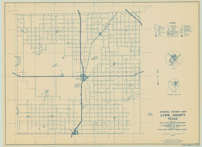 79182, General Highway Map, Lynn County, Texas, Texas State Library and Archives