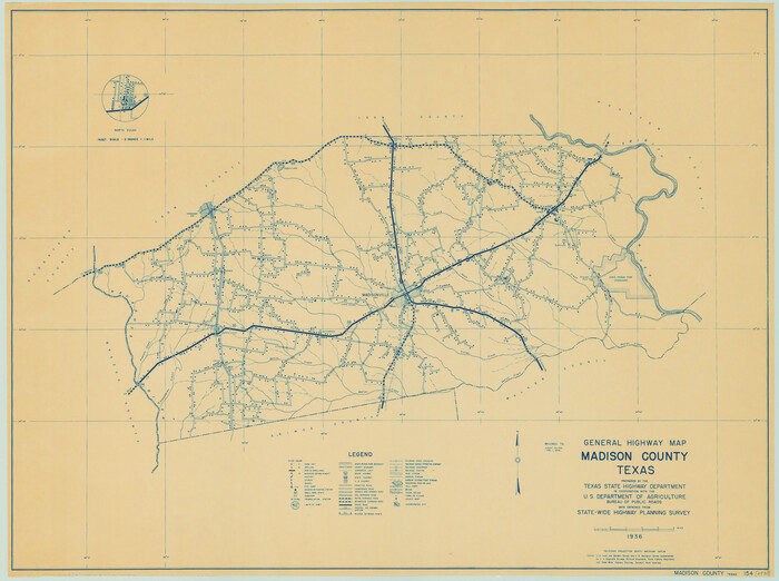 79183, General Highway Map, Madison County, Texas, Texas State Library and Archives