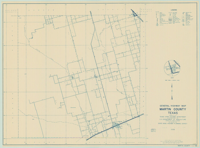 79185, General Highway Map, Martin County, Texas, Texas State Library and Archives