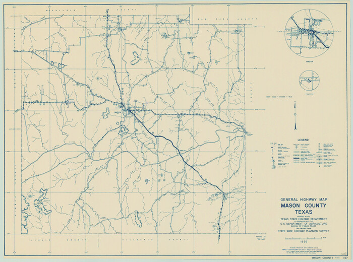 79186, General Highway Map, Mason County, Texas, Texas State Library and Archives