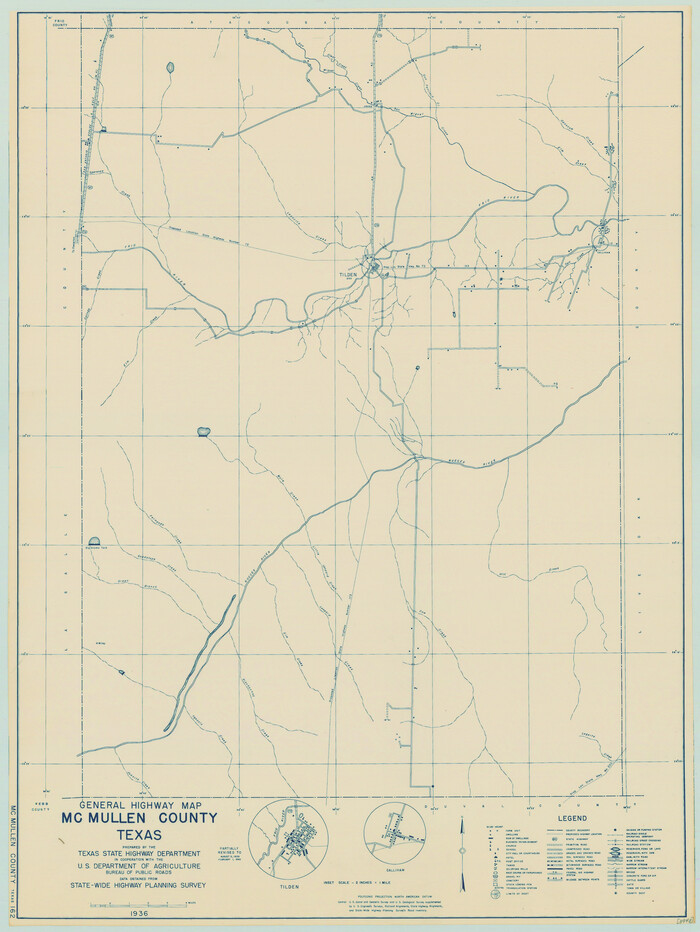 79193, General Highway Map, McMullen County, Texas, Texas State Library and Archives