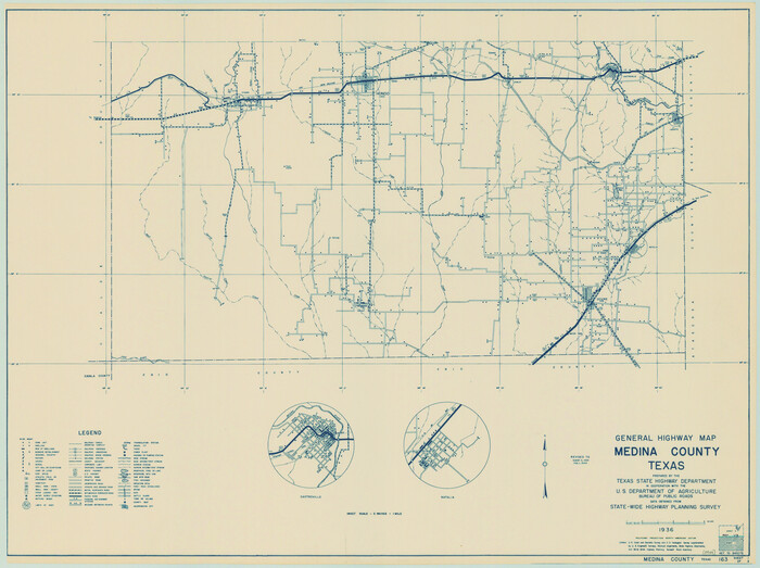 79194, General Highway Map, Medina County, Texas, Texas State Library and Archives