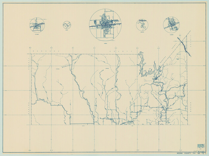 79195, General Highway Map, Medina County, Texas, Texas State Library and Archives